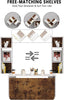 Pmnianhua Folding Wall Mounted Drop Leaf Table, Foldable Desk with Moveable