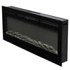 50inch Electric Fire Wall Mounted/Recessed Electric Fireplace Crystal & Log Set