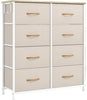 Chest of Drawers 8 Drawer Storage Dresser Organizer Unit for Bedroom Living Room