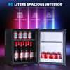 40Liter/48Cans Mini Beer Fridge Under Counter Drinks Wine Cooler Removable Shelf