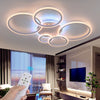 LED Ceiling Light Lamp Geometric Chandelier Lights Fixture White Dimmable Modern