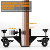 2x Door Lifter Cart Door Installation Kits Black Coated, Heavy Door Installation