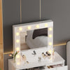 Vanity Dressing Table Set w/ LED Mirror High Gloss 4 Drawers Makeup Desk Bedroom