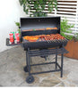 BBQ Smoker Charcoal Barbecue Grill Portable Outdoor Garden Grill with Wheels