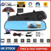 4.3"In Car Camera Recorder Dual Front and Rear HD 1080P Dash Cam Night Vision UK