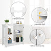 Bathroom Under Sink Cabinet | 2 Door White Under Sink Storage | Cupboard Unit