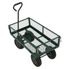 NEW Heavy Duty Metal Green Garden Cart Barrow Utility Trolley - Garden - Home