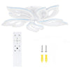 LED Lamp White Frame Ceiling Light Pendant Lights Living Room Modern Chandelier