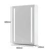 LED Bathroom Mirror Cabinet with Shaver Socket Demister Sensor Lights Vertically