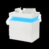 Bedside Tables White High Gloss LED Cabinets 2 Drawers Nightstand Modern Bedroom
