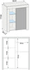 Modern White Sideboard Cabinet with LED Light, Storage & Adjustable Shelf