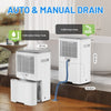 20L/Day Dehumidifier for Home Damp, with 24H Timer,Child Lock,White