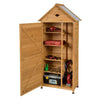 Outdoor Storage Shed Wooden Garden Tool Utility Cabinet Waterproof Asphalt Roof