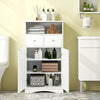 Freestanding Storage Cabinet with 2 Adjustable Shelves-White