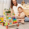 Sit to Stand Montessori Walker Toy with Storage-Multicolor