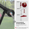 Heavy-Duty Outdoor Parasol 290 cm Offset Hanging Umbrella-Red