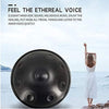 Handpan Drum D Kurd 22" 10 Notes 440Hz w/Bag,Stand,Hammers-Meditation&Music Gift