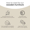 Slim & Narrow Rustic Oak Console Table - Mia AMM005