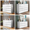 120CM High Gloss Chest of 6 7 8Drawers Tall Wide Bedside Table Cabinet Furniture