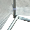 6 x 3 x 2 m Polytunnel Greenhouse Pollytunnel Tent w/ Metal Frame White