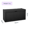 Garden Storage Box Plastic Outdoor Lock Lid Large 336L Patio Container Wheels