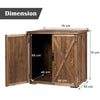 Outdoor Garden Wooden Storage Shed-Brown