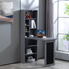 WestWood Computer Desk With Shelves Study Table Office Space Saving Foldable