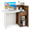 Reception Desk Front Counter Desk 120x70x100cm-White