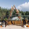 10FT Tall Wooden Wedding Arch Backdrop Stand Gorgeous Wedding Arbor Garden Beach