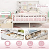 Double Size Bed Frame w/2 Storage Drawers & Bookcase Headboard