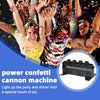 4Shots Confetti Cannon Launcher DMX Remote Stage Effect For Disco Club Reveal 8M