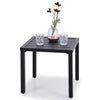 Outdoor Chair Patio Furniture Garden Bistro Rattan Chair Metal Side Coffee Table