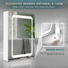 600mm LED illuminated Bathroom Mirror Cabinet with Demister / Shaver Socket