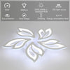 RGB LED Ceiling Light Chandelier Pendant Light Dimmable Remote Control 5000LM