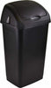 2x Plastic Swing Top Bin Waste 60L Rubbish Dust Home Kitchen Office