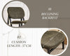 Retro Chenille Accent Chair Green Lounge Armchair for Living Room Home