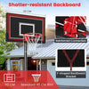 Outdoor 7.5-10 FT Height Adjustable Basketball Goal System with Wheels