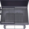 Charcoal BBQ Grill Smoker with Bottom Shelf Black Backyard Cookers