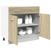 Kitchen Cabinet Home Storage Shelf Organiser Cupboard Engineered Wood vidaXL