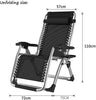 Outdoor Reclining Zero Gravity Chair Recliner With Cushions Support 230 kg