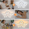 LED Ceiling Light Petals Acrylic Chandelier Lamp Remote Control For Living Room