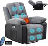 ELECTRIC RECLINER ARMCHAIR 8 POINT HEATED FABRIC MASSAGE RECLINER CHAIR SOFA