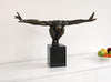 Kare Design Deco Figure Athlete, Bronze, Home Decor, Sculpture, Giftidea