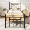 Single Size Metal Bed Frame w/ Headboard & 31 CM Under-bed Storage