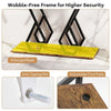 Faux Marble Console Table with Adjustable Foot Pads-Coffee