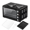 MAX Multi Function Mini Rotisserie Fan Oven 36 Litre with Twin Hob and Grill