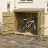 6x3 ROWLINSON BIKE SHED WALLSTORE OVERLAP BICYCLE WOODEN WALL WOOD GARDEN STORE