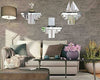 Silver Mirrored Jewelled Wall Shelf Art Deco Home Décor Storage Floating Shelf