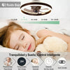 LED Ceiling Fan Light Dimmable Chandelier Lamp With Remote Control Easy to Use