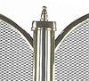 Deluxe Dynasty Four Fold Fire Screen in Polished Brass